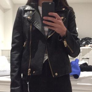 Fake leather jacket